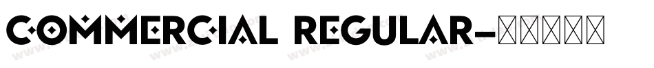 Commercial Regular字体转换